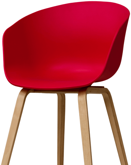 red modern chair